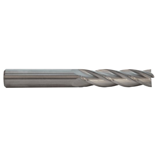 Picture of M.A. Ford 12225000R.030 Dia 1/4 SH 0.2500 LOC 1.2500 OAL3.00 End Mill Standard Flute Standard Helix Carbide Uncoated Single End Corner Radius0.0300 0.76mm TuffCut® GP